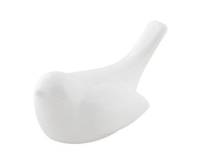 2698 dekorace bird 13x6 9x7cm pure