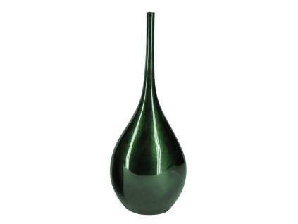 6036 dekoracni vaza 11x23x54cm tmave zelena