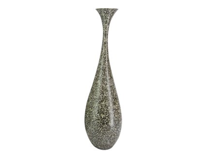 6027 2 6027 dekoracni vaza 18x67 5cm cerna bila