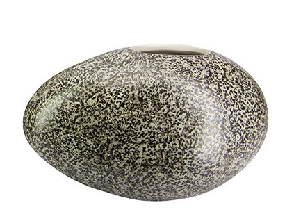 6015 dekoracni vaza 21x38x24cm cerna bila