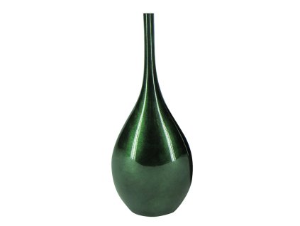 6033 dekoracni vaza 8x16x36 5cm tmave zelena
