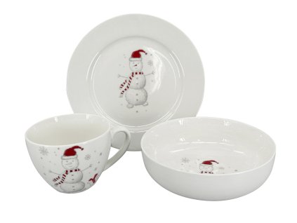 22434 detsky jidelni set sound koleda 3 ks talir miska salek