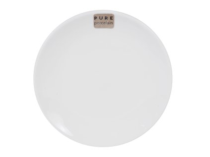 Dezertní talíř Pure – materiál porcelán, ø 20 cm, barva bílá.