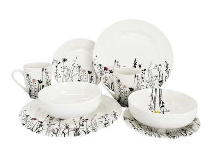 23301 3 jidelni souprava garden color 8ks