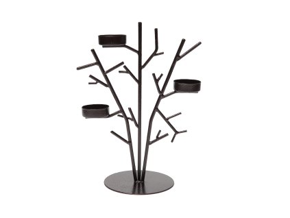 1729 kovovy svicen cernohneda