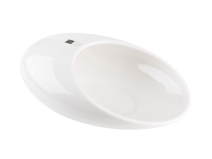 Designová keramická mísa, bílá.