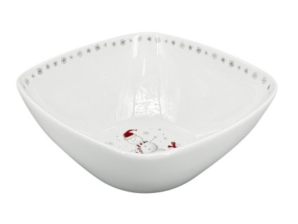 22440 3 misa quadro koleda 21x9cm bila s vanocnim dekorem