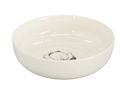 Polévková miska Fine Twig , bílá s dekorem magnolie, materiál porcelán, ø 16,5 cm