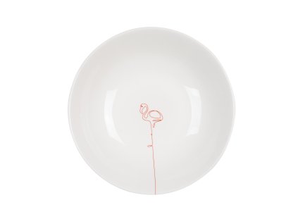 6660 polevkovy talir flamingo 21cm