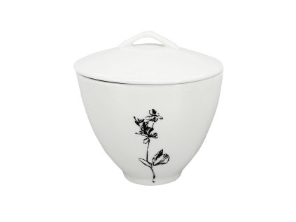 Porcelánová cukřenka Wild 150ml, jemné linie a decentní květinový dekor vytváří harmonickou rovnováhu