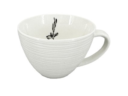 Porcelánový hrnek Croft Wild 400 ml s embosovaným povrchem a dekorem lučních květin pro elegantní servírování čaje a kávy.