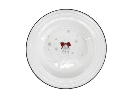 25589 vanocni polevkovy talir nostalgie koleda porcelan 22 cm