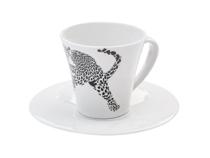 Šálek s podšálkem Ginkgo jaguár, 160 ml