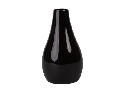 1375 vaza drop 15x15x26cm cerna