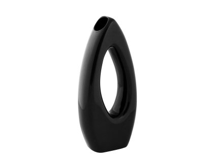 Váza 'Eye' (13x5x28cm), černá