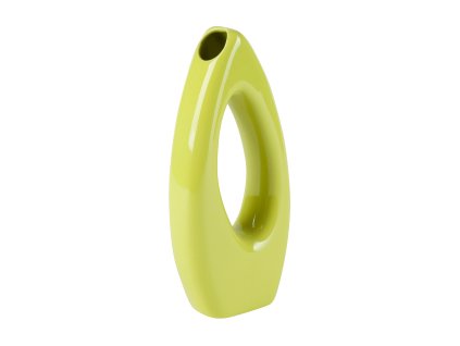 1363 vaza eye 13x5x28cm svetle zelena