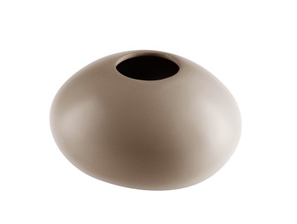 1426 vaza stone 18x15x10cm hneda