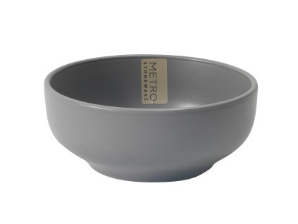 Miska Metro – materiál keramika, ø 15 cm, barva šedá.