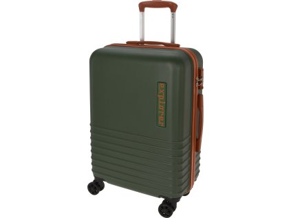 Cestovní kufr Explorer 26" – zelená/koňaková