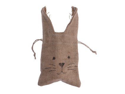 10205 dekoracni sacek rabbit 29cm hruba juta