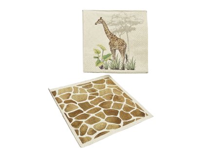 15300 papirove ubrousky safari 33x33cm zirafa
