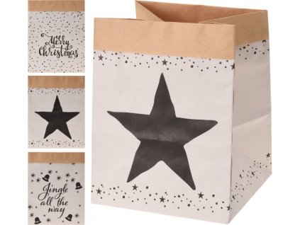 17190 papirovy kosik 20cm jingle all the way