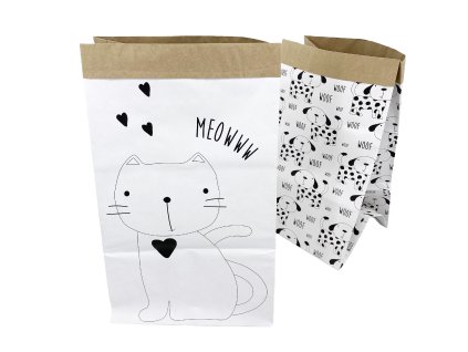 11426 papirovy kosik animal set 2ks kocka