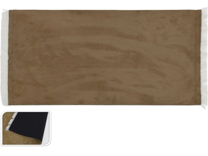 16431 prostirani velvet 43x30cm hneda