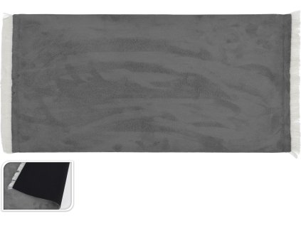 16440 prostirani velvet 43x30cm seda
