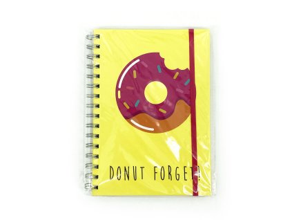 10772 spiralovy sesit forgirl a5 zluty donut