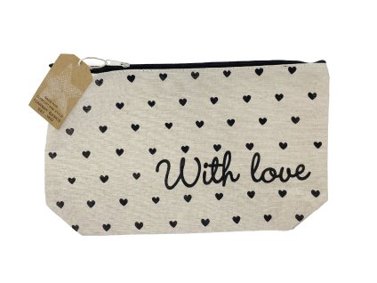16863 toaletni taska ecru with love