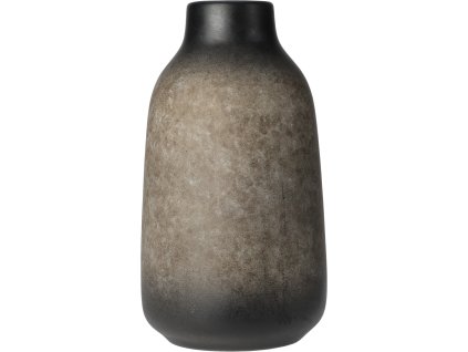 Váza Antique – materiál dolomit, výška 23,6 cm, průměr 13,2 cm,  barva  černá/šedá. Stylová dekorativní váza pro moderní interiér.