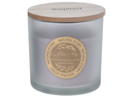 Vonná svíčka ve skle Natural story 10cm, Incense & Sandalwood