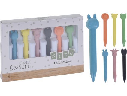 10316 1 voskove pastelky funny set 6ks mix barev