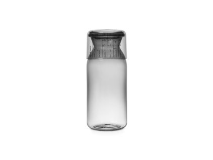 Storage Jar with Measuring Cup, 1.3L Dark Grey 8710755291005 Brabantia 636x1024px E NR 10779