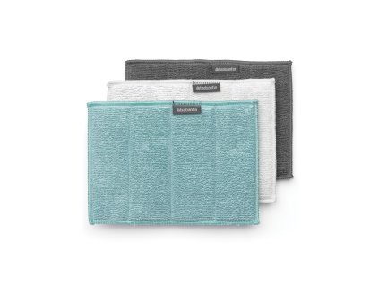 Microfibre Cleaning Pads, Set of 3 Mint 8710755117725 Brabantia 1181x1034px E NR 12739