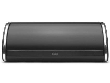 5700 roll top bread bin matt black w chrome band