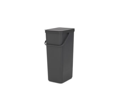 Sort & Go Recycle Bin, 40L Grey 8710755251047 Brabantia 96dpi 1000x1000px 7 NR 23245
