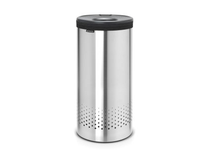 Laundry Bin, 35L, Plastic Lid Matt Steel 8710755103469 Brabantia 1000x1000px 7 NR 902