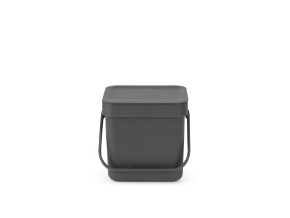 Sort & Go Waste Bin, 3L Grey 8710755209888 Brabantia 96dpi 1000x924px 7 NR 17476
