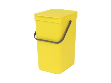 Sort & Go Waste Bin, 12L Yellow 8710755109768 Brabantia 1000x1000px 7 NR 1263