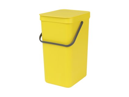 Sort & Go Waste Bin, 16L Yellow 8710755109867 Brabantia 1000x1000px 7 NR 1279