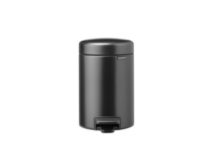 NewIcon Pedal Bin, 3L Confident Grey 8710755233449 Brabantia 96dpi 1000x1000px 7 NR 36786