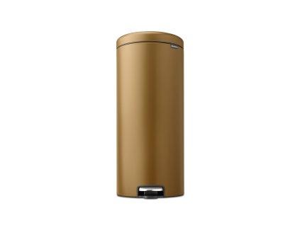 Pedálový koš Brabantia NewIcon – 30 l, teplá mosazná, soft-close zavírání, plastová vnitřní nádoba.