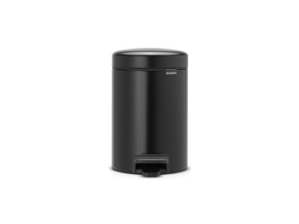 Pedal Bin newIcon, 3L Matt Black 8710755113321 Brabantia 1000x1000px 7 NR 1468