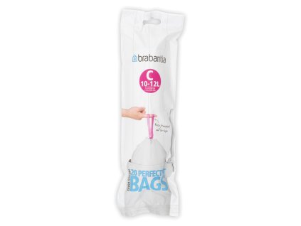 PerfectFit bags, Code C, 10 12L, 20 pcs White 8710755245343 Brabantia 1000x1000px 7 NR 7584