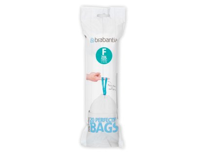 PerfectFit Bags, Code F, 20L, SL, 20 pcs White 8710755245305 Brabantia 1000x1000px 7 NR 7576