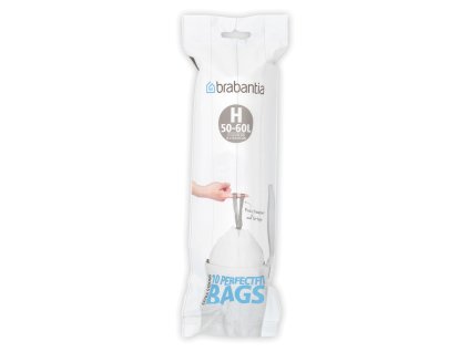PerfectFit Bags, Code H, 50 60L, 10 pcs White 8710755246784 Brabantia 1000x1000px 7 NR 7930