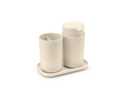 ReNew Bathroom Accessory set of 3 Soft Beige 8710755223402 Brabantia 96dpi 1000x1000px 7 NR 29093