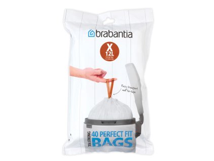 PerfectFit Bags,Dispenser,X,10 12L,40pcs White 8710755116841 Brabantia 1000x1000px 7 NR 10580